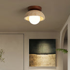 Ritta minimalistische travertijn plafondlamp | Fioriscas