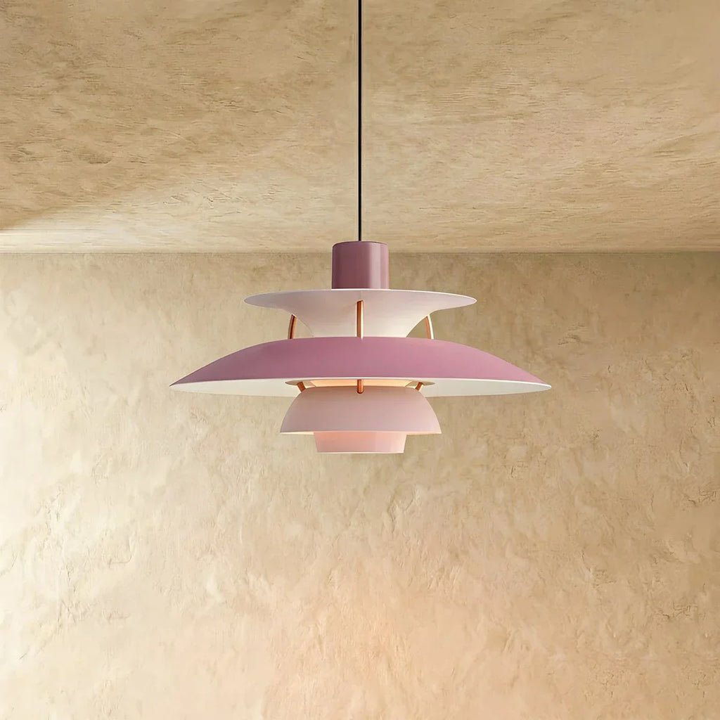 Aurora Layered Pendant Light For Soft Glare Free Ambient Illumination
