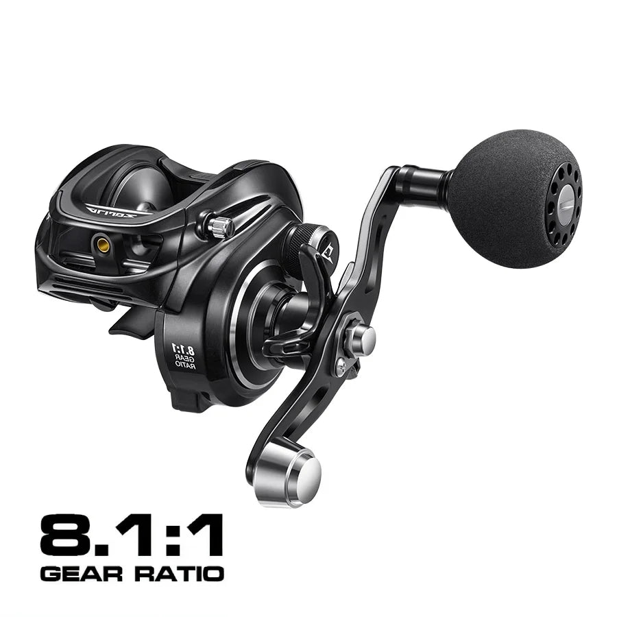 AquaPulse 300 Baitcasting Reel, Aluminum Frame, 15kg Max Drag