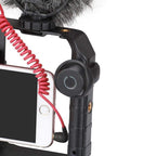 Estabilizador de rig de vídeo para smartphone con monturas de zapata fría para vlogs