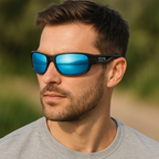 Occhiali da sole polarizzati in stile militare con lenti UV400 antiriflesso