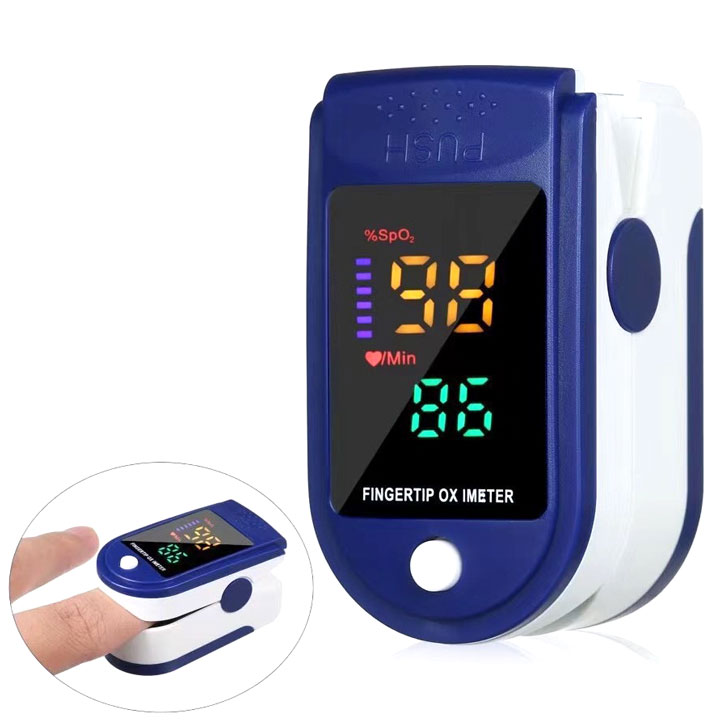 PulseNova pulsoximeter til fingerspidsen med SpO2-aflæsning med ét tryk
