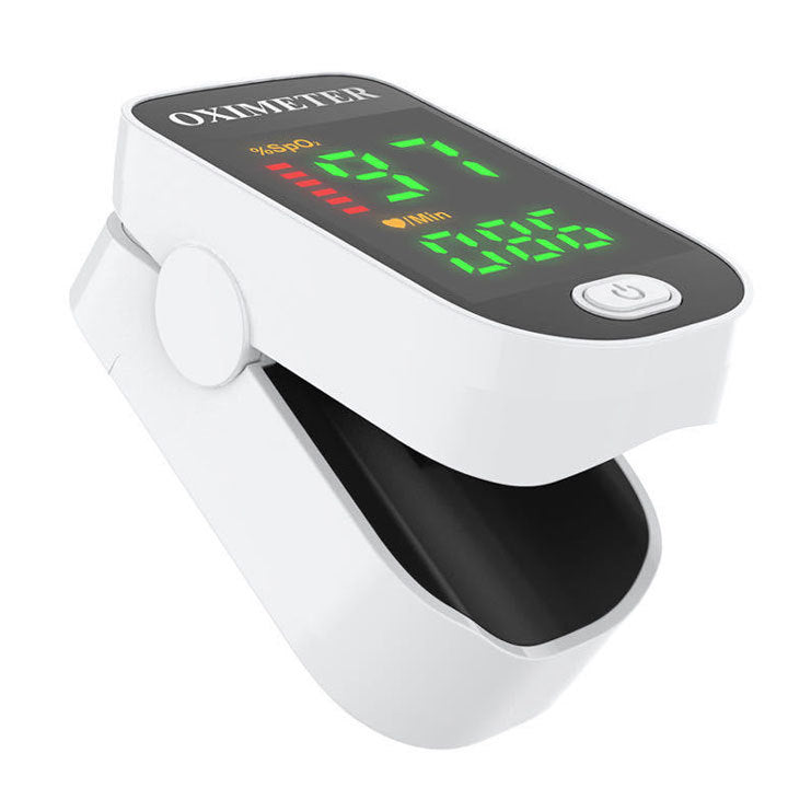 PulseNova pulsoximeter til fingerspidsen med SpO2-aflæsning med ét tryk