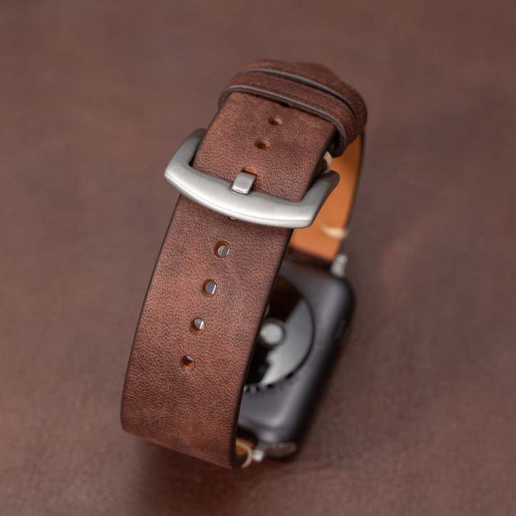 Mareni olasz bőrből készült Apple Watch szíj, kézzel készített okosóra pánt