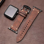 Mareni olasz bőrből készült Apple Watch szíj, kézzel készített okosóra pánt