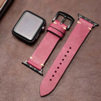 Mareni olasz bőrből készült Apple Watch szíj, kézzel készített okosóra pánt