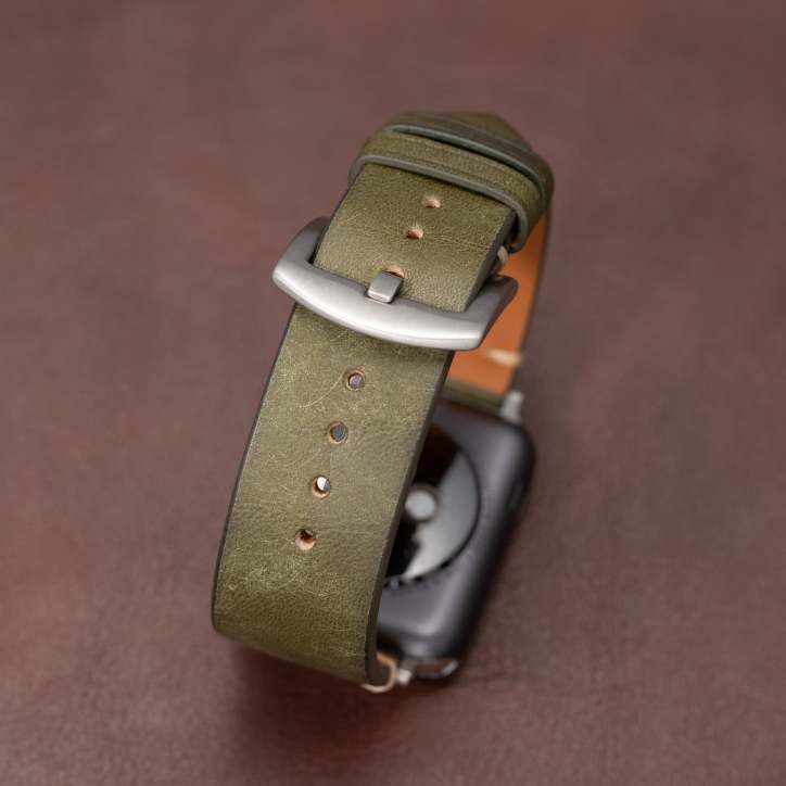 Mareni olasz bőrből készült Apple Watch szíj, kézzel készített okosóra pánt