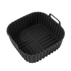 ノンスティックで繰り返し使えるエアフライヤー用スクエア型シリコンインサート（4-7 QT） - Fioriscas