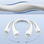 Dreistufiger, flügelloser Nackenventilator mit leisem 4000mAh-Akku | Fioriscas