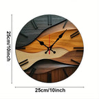 Orologio da parete silenzioso in legno stile nordico per casa e ufficio - Fioriscas
