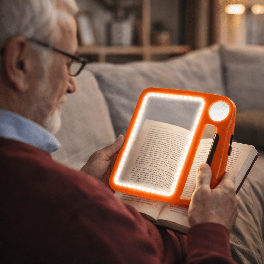 Rechargeable Handheld Magnifier with 5x and 10x Magnification - Fioriscas