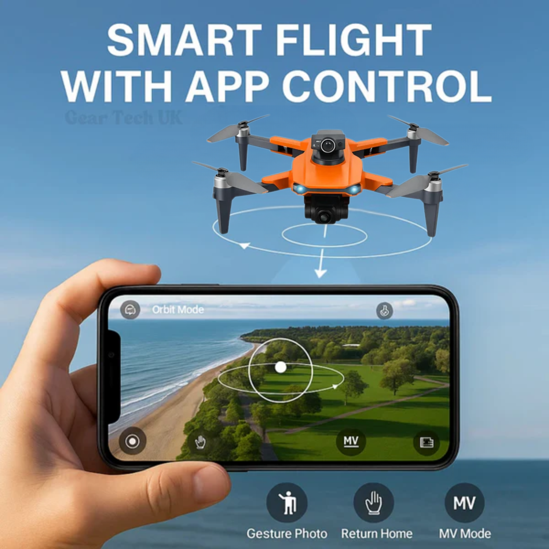 8K-kaksikamerallinen nelikopteridrone, AstraSky Pro GPS-paikannuksella