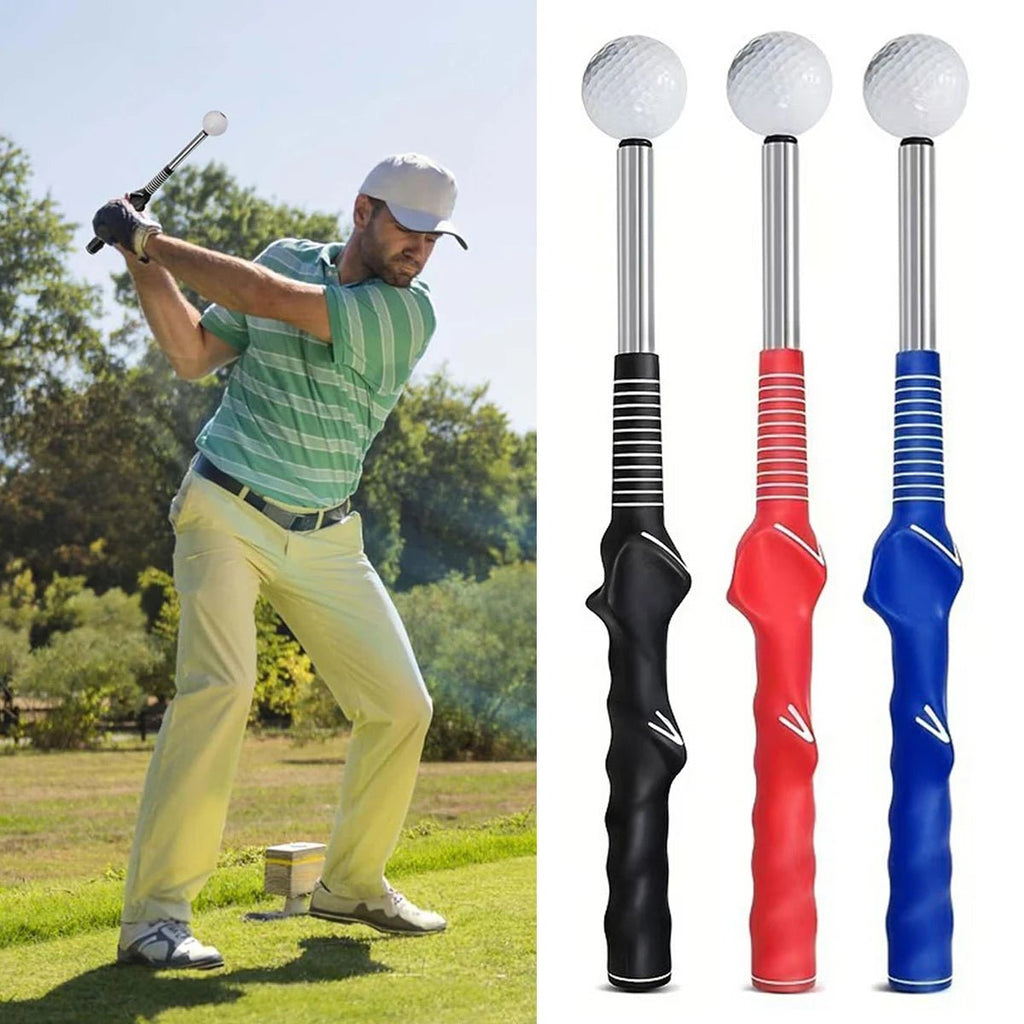 Retractable Golf Swing Trainer with Click Feedback - Fioriscas