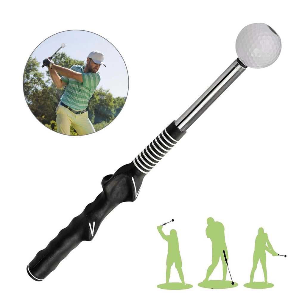 Retractable Golf Swing Trainer with Click Feedback - Fioriscas