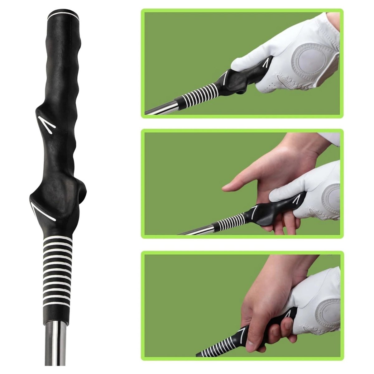 Retractable Golf Swing Trainer with Click Feedback - Fioriscas