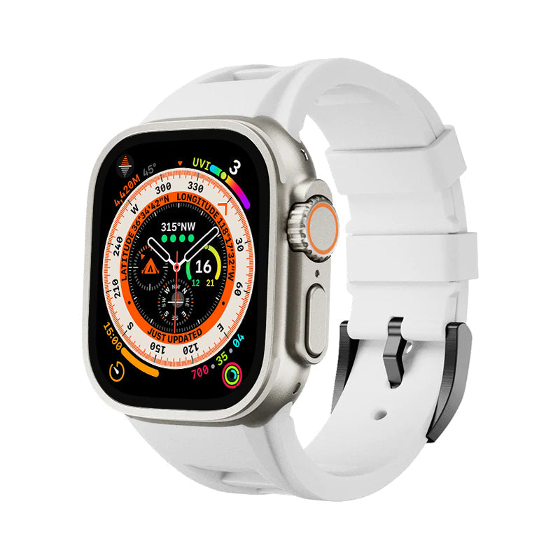 רצועת ספורט Zephra ל-Apple Watch, FKM עם אבזם כפול