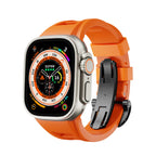 רצועת ספורט Zephra ל-Apple Watch, FKM עם אבזם כפול