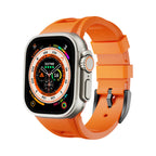 רצועת ספורט Zephra ל-Apple Watch, FKM עם אבזם כפול