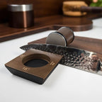 Ensemble d’aiguisage de couteaux à rouleau avec meule diamantée et support en bois - Fioriscas