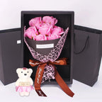 Bouquet di rose artificiali con 7 teste per decorazione moderna della casa - Fioriscas