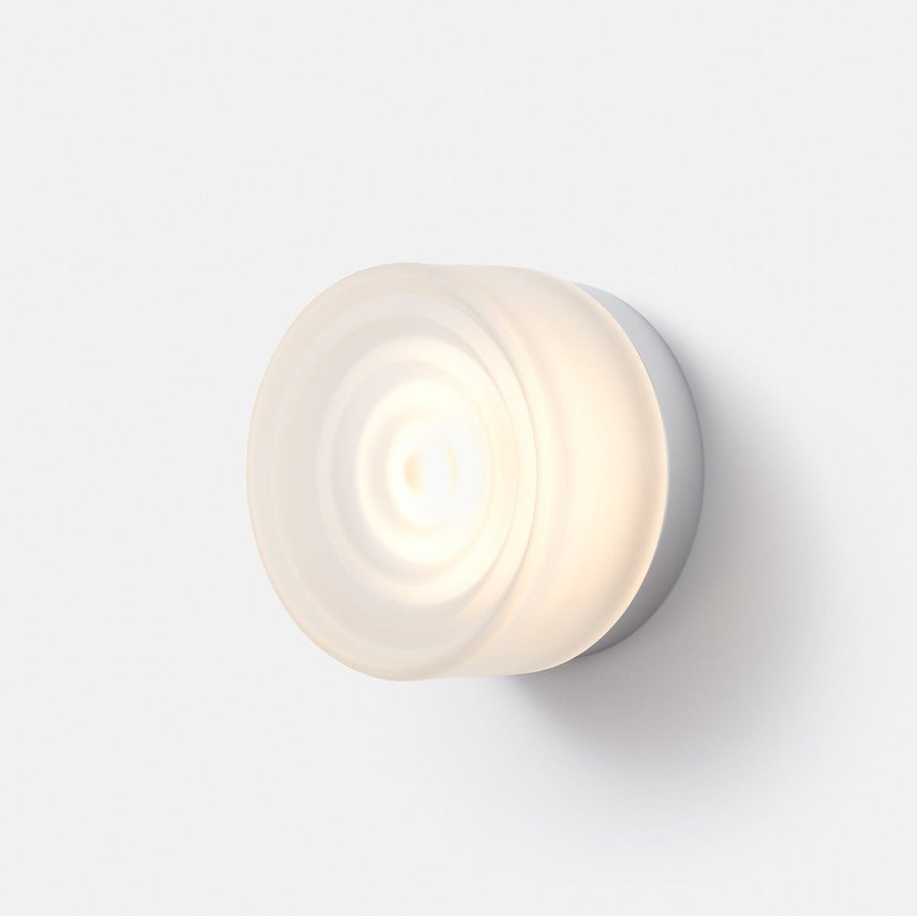 Outdoor Wall Sconce, RippleGuard Tempered Glass Shade, IP65 Rated