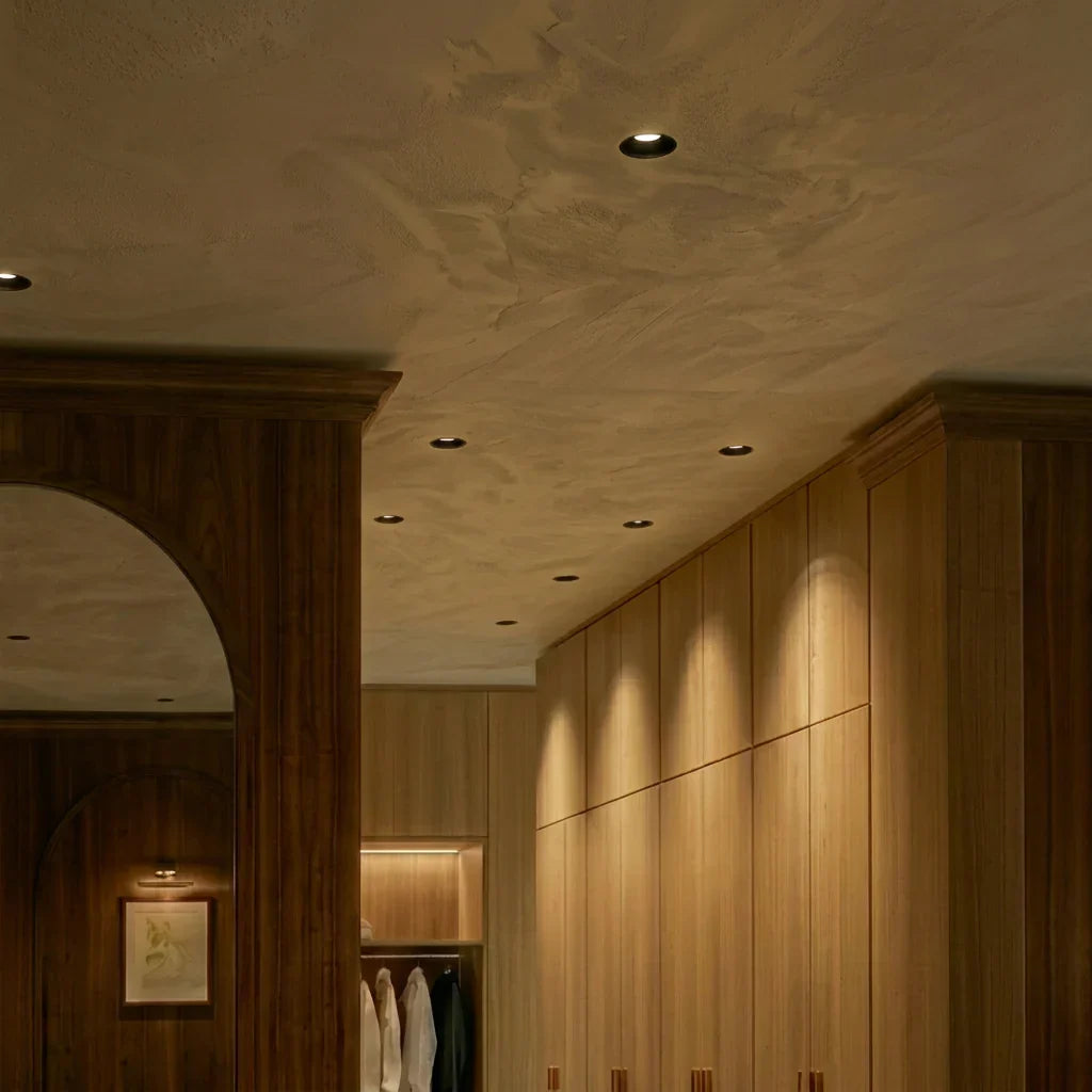 Downlight empotrado sin marco AeroShade para techos arquitectónicos