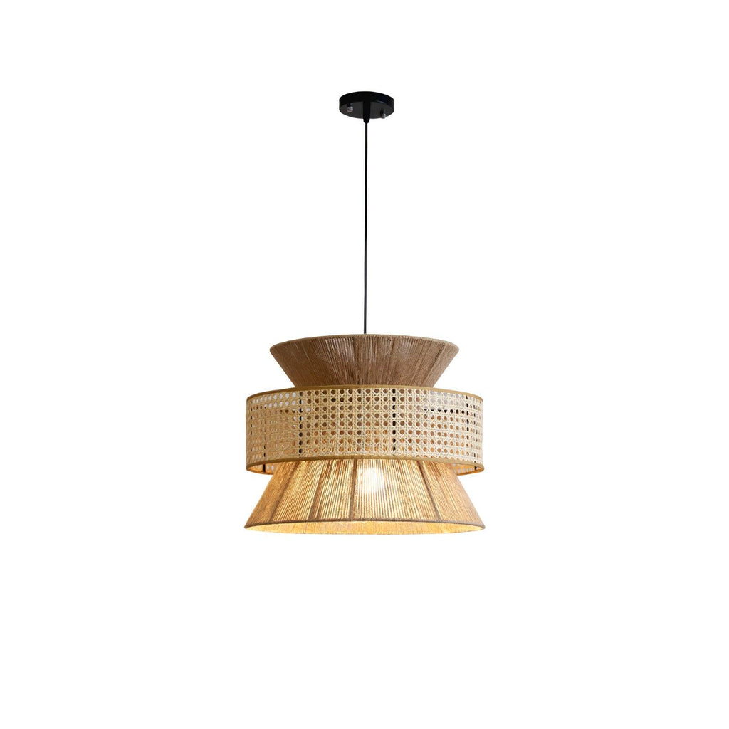 Lampada a sospensione in rattan intrecciato Ophelia | Fioriscas