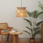 Lampada a sospensione in rattan intrecciato Ophelia | Fioriscas