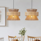 Lampada a sospensione in rattan intrecciato Ophelia | Fioriscas