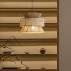 Lampada a sospensione in rattan intrecciato Ophelia | Fioriscas