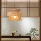Lampada a sospensione in rattan intrecciato Ophelia | Fioriscas