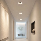 Spotlight de teto embutido LuminaNest LED com acabamento em alumínio