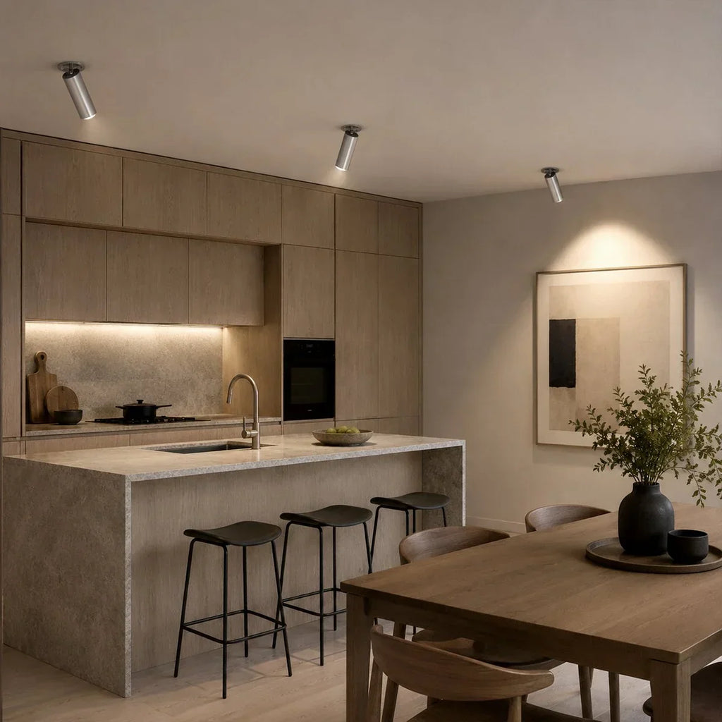 Slim Ceiling Recessed Spotlight With Adjustable Extendable Beam