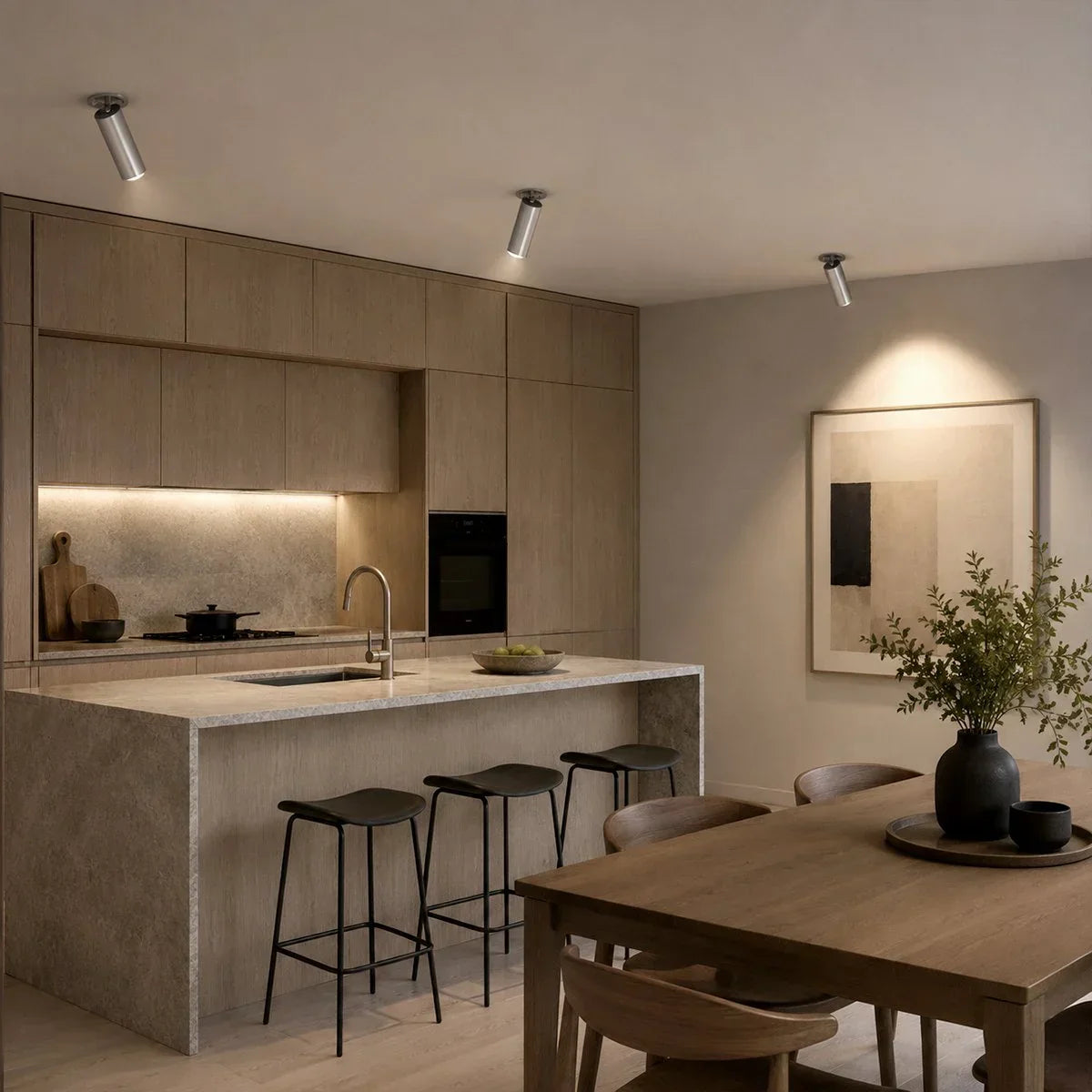 Slim Ceiling Recessed Spotlight With Adjustable Extendable Beam