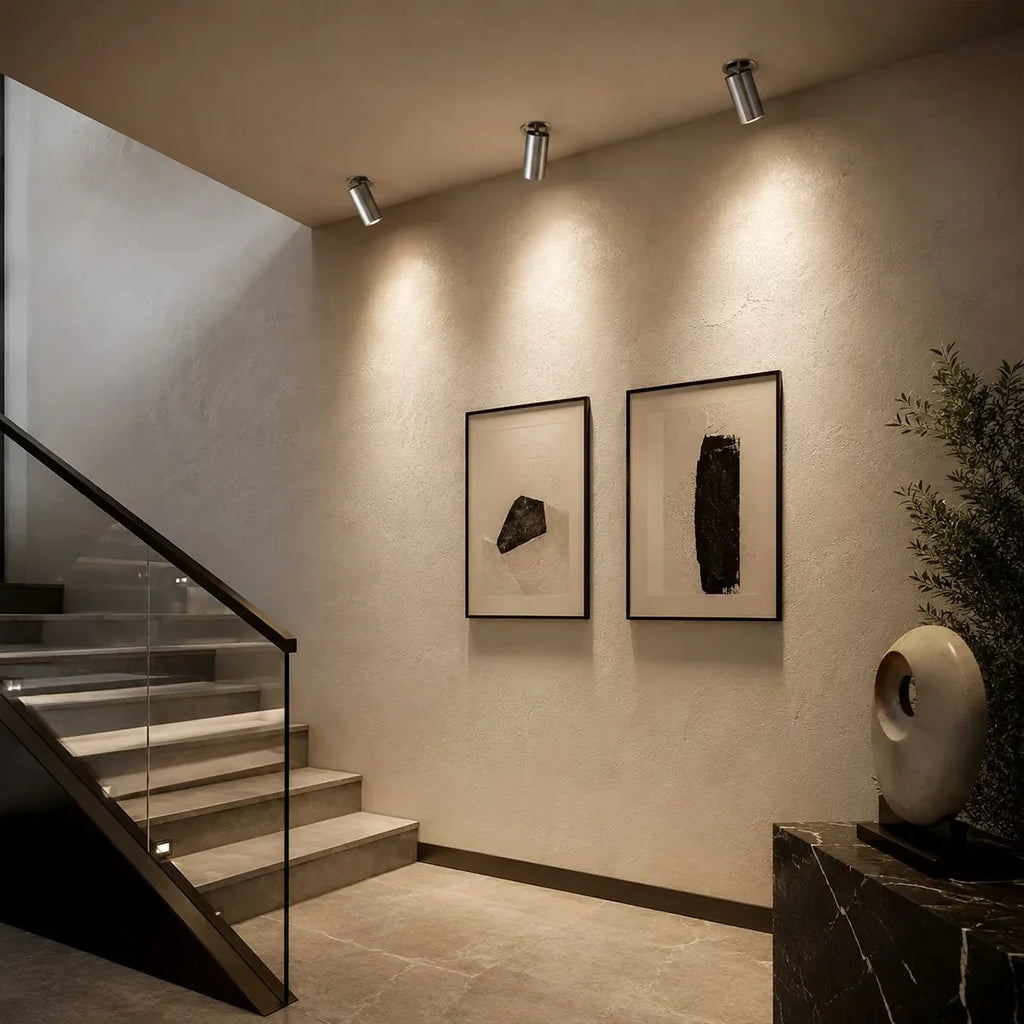 Slim Ceiling Recessed Spotlight With Adjustable Extendable Beam