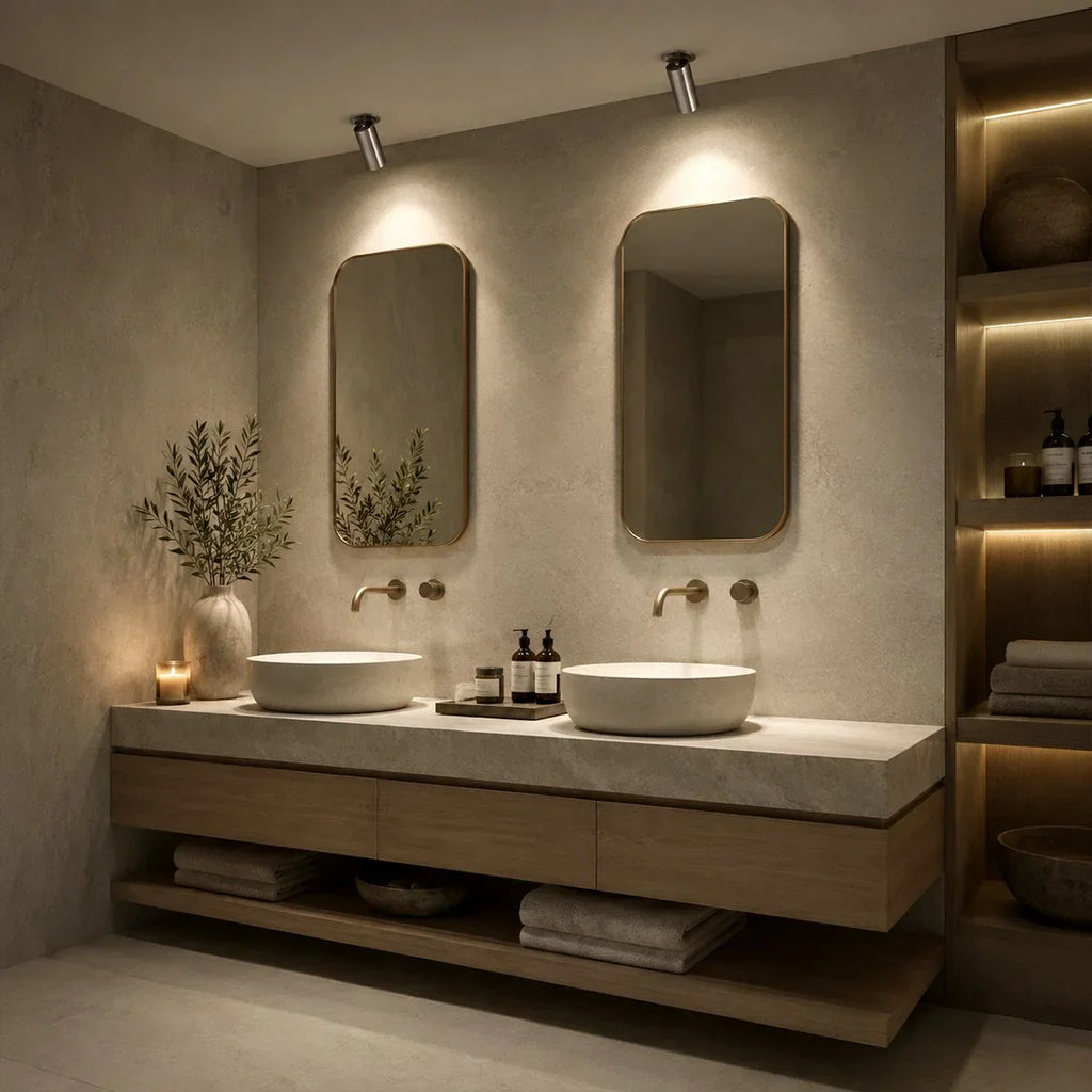 Slim Ceiling Recessed Spotlight With Adjustable Extendable Beam