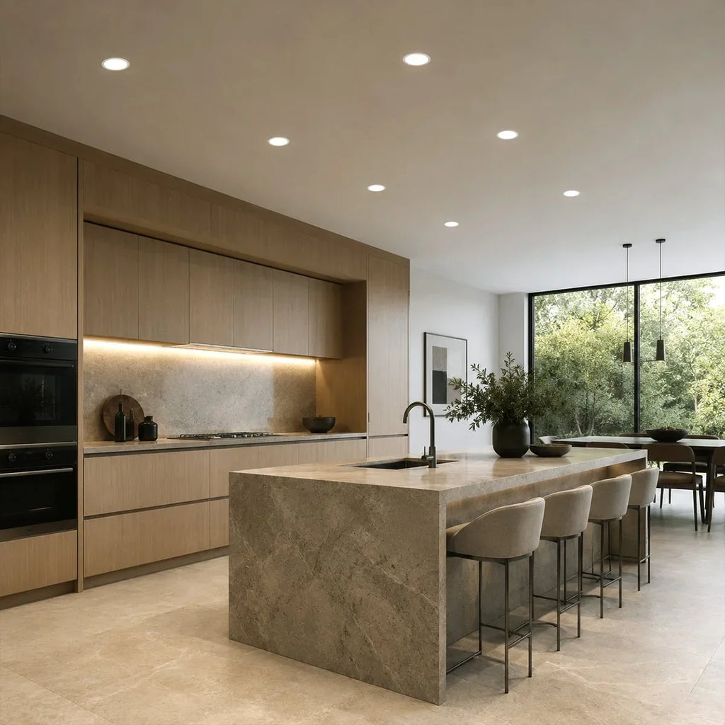 AquaBeam Recessed Waterproof Ceiling Spotlight With Soft Beam