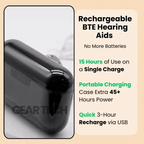 Vero oplaadbare Bluetooth-BTE met ruisonderdrukking