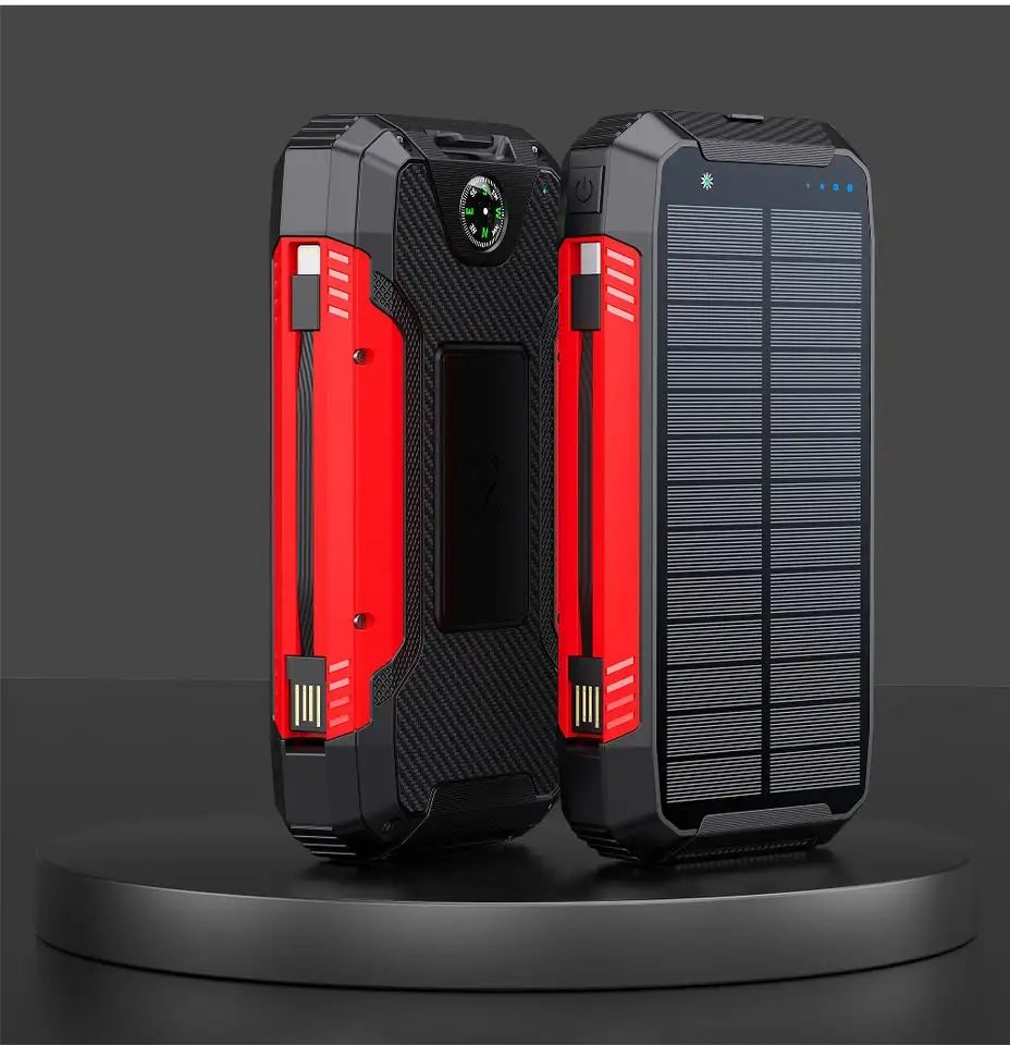 Batterie externe solaire 30 000mAh EclipseVolt, étanche avec recharge sans fil Qi