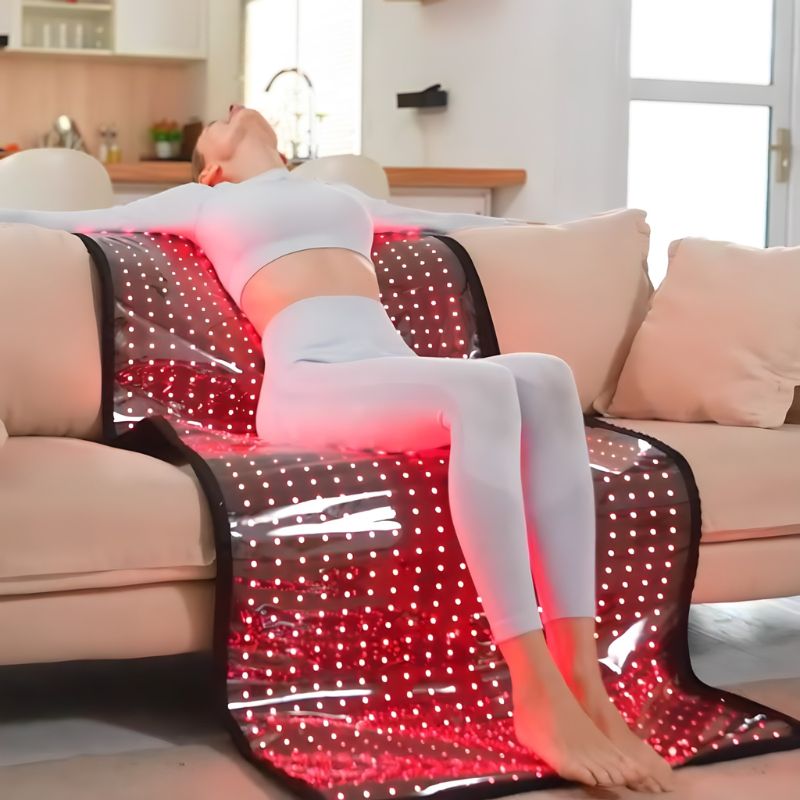 Red Light Therapy Mat With 1280 LED Beads 660nm And 850nm For Home Wellness | Fioriscas