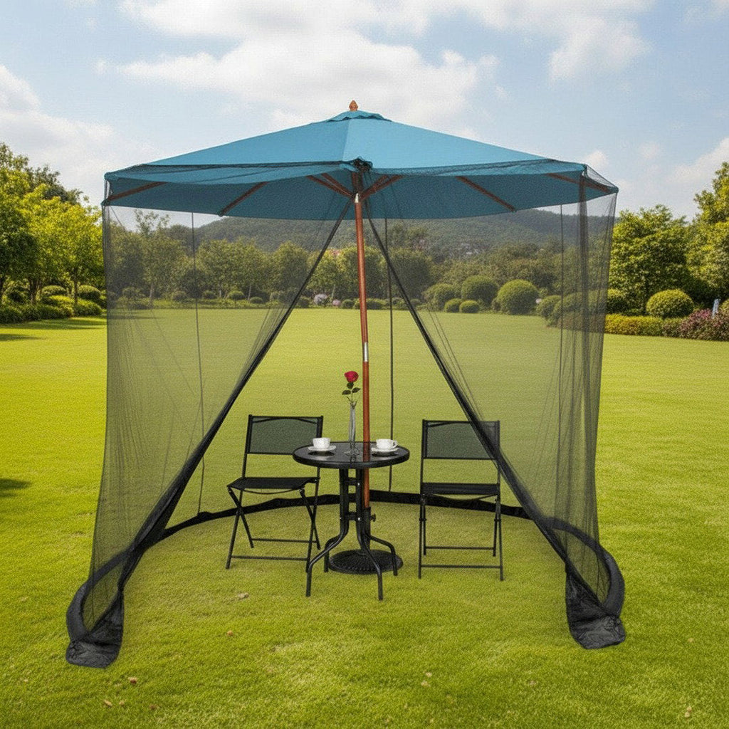Plasă pentru insecte pentru umbrelă, cu design reglabil, pentru confort în aer liber | Fioriscas