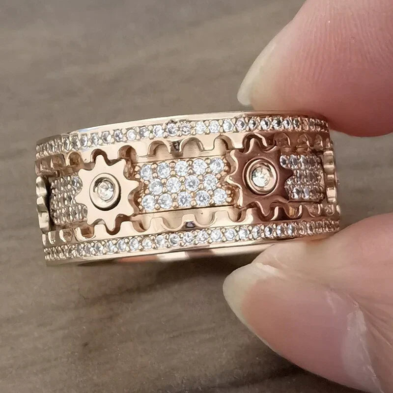 Spinfinity-Ring mit Drehfunktion zum Stressabbau für Berufstätige | Fioriscas