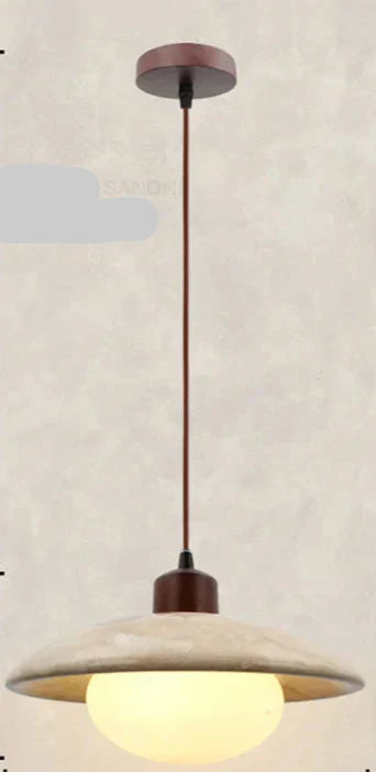 NovaLume Wabi-Sabi Wood & Linen Pendant Light, 9 Shapes