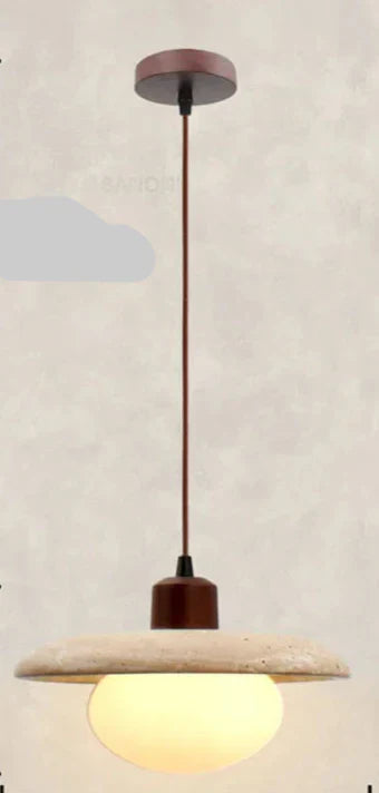 NovaLume Wabi-Sabi Wood & Linen Pendant Light, 9 Shapes