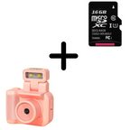 Mini fotocamera in stile retrò LumaNova con ricarica Type-C e opzioni per schede di memoria