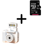 Mini fotocamera in stile retrò LumaNova con ricarica Type-C e opzioni per schede di memoria