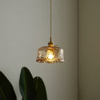 Suspension vintage Amberlyn en verre ambré | Fioriscas