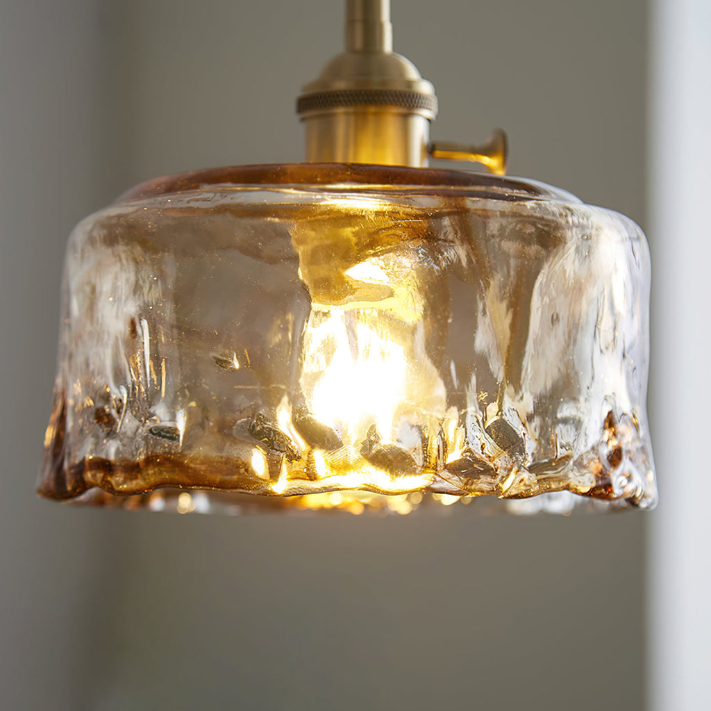 Suspension vintage Amberlyn en verre ambré | Fioriscas
