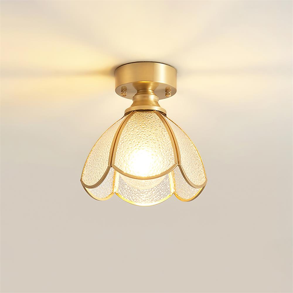 Plafonnier en verre teinté style Tiffany Civelle | Fioriscas