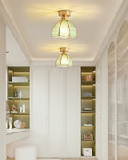 Plafonnier en verre teinté style Tiffany Civelle | Fioriscas